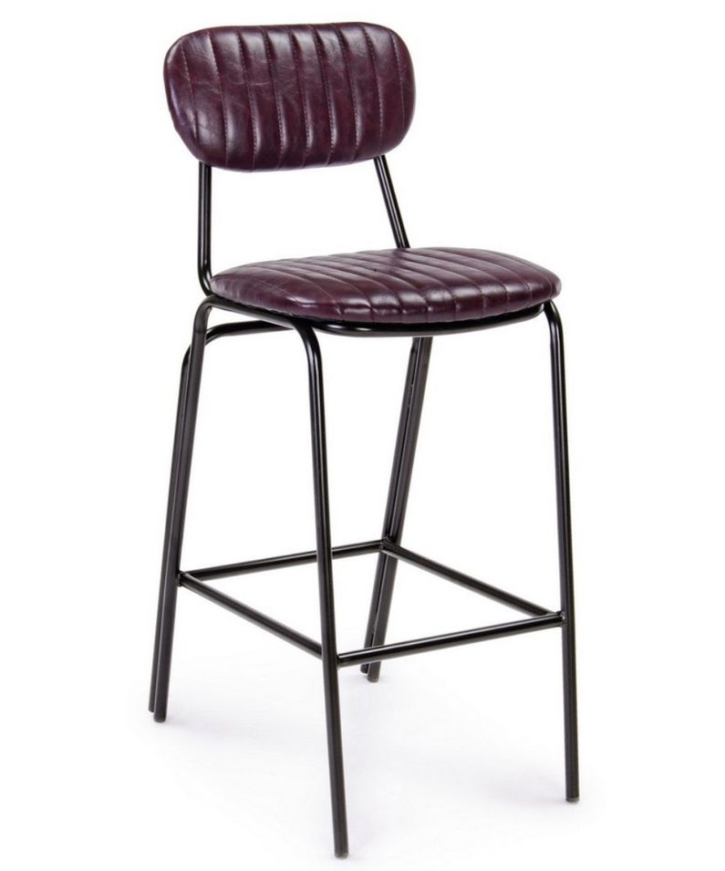 Tabouret de bar acier Debbie hauteur d'assise 74 cm - Photo n°1