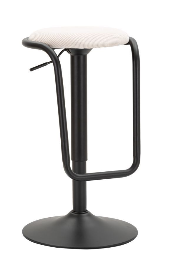 Tabouret de bar blanc réglable en hauteur Will - Photo n°1
