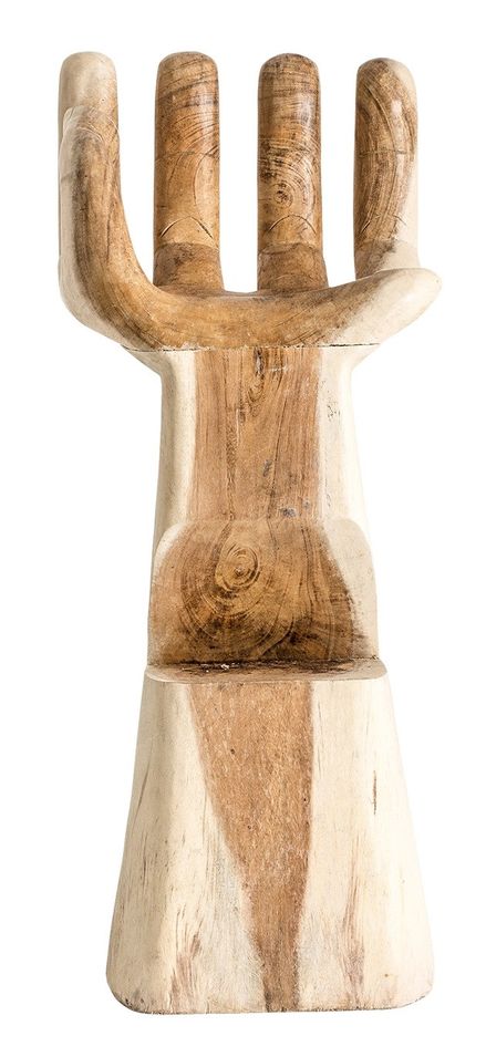 Tabouret de bar bois de suar massif clair Jouhann - Photo n°1