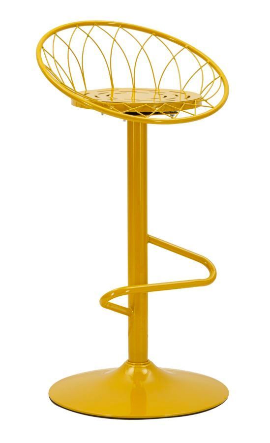 Tabouret de bar clox moutarde 49 x 45 x 92 cm - Photo n°1