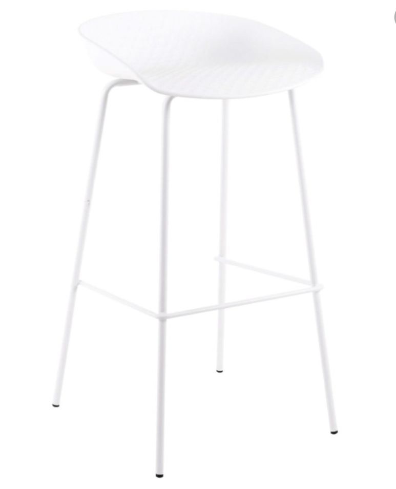 Tabouret métal et assise polypropylène Kala - Photo n°1