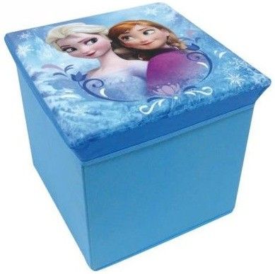 Tabouret de rangement pliable Reine des neiges Disney - Photo n°1