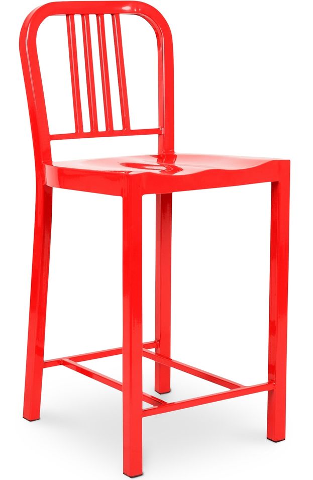 Tabouret design en aluminium Naviko 60 cm - Photo n°1