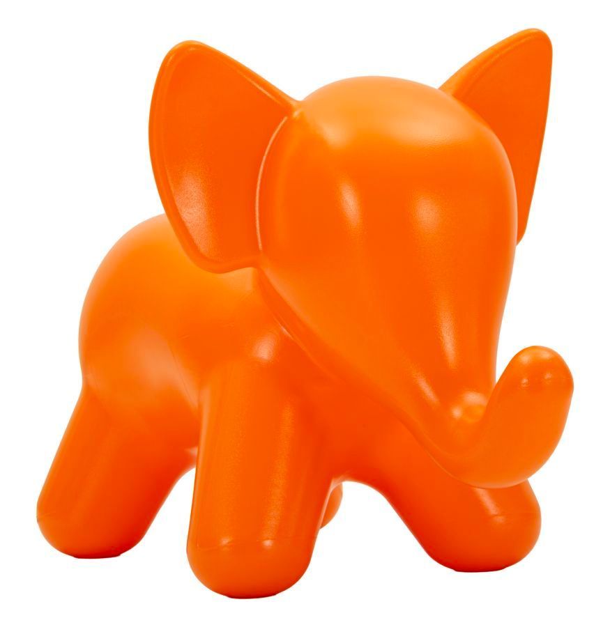 Tabouret éléphant orange 86 x 46 x 56 cm - Photo n°1