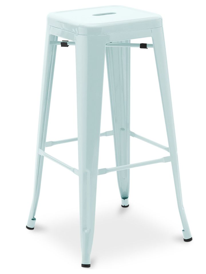 Tabouret haut industriel acier mat renforcé Kalax 76 cm - Haut de gamme - Photo n°1