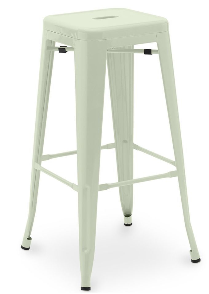 Tabouret haut industriel acier mat renforcé Kalax 76 cm - Haut de gamme - Photo n°1