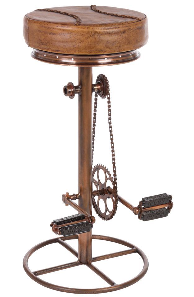 Tabouret industriel à pédale – Un caractère brut au style affirmé - Photo n°1