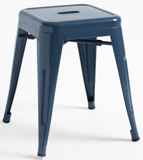 Tabouret industriel en acier brillant KONTOIR - Hauteur d'assise 45 cm - Photo n°1