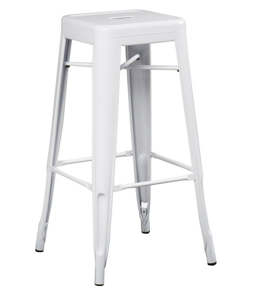 Tabouret industriel en acier brillant KONTOIR - Hauteur d'assise 65 cm - Photo n°1