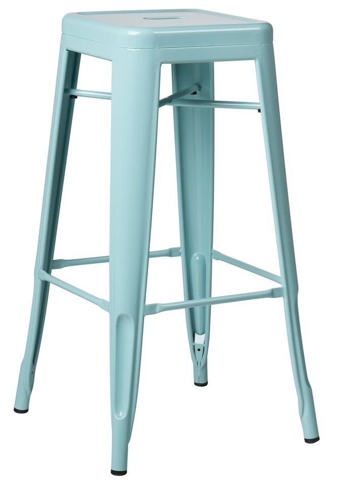 Tabouret industriel en acier brillant KONTOIR - Hauteur d'assise 76 cm - Photo n°1