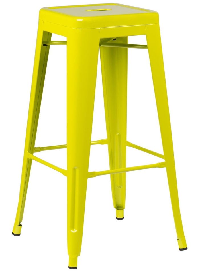 Tabouret industriel en acier brillant KONTOIR - Hauteur d'assise 76 cm - Photo n°1