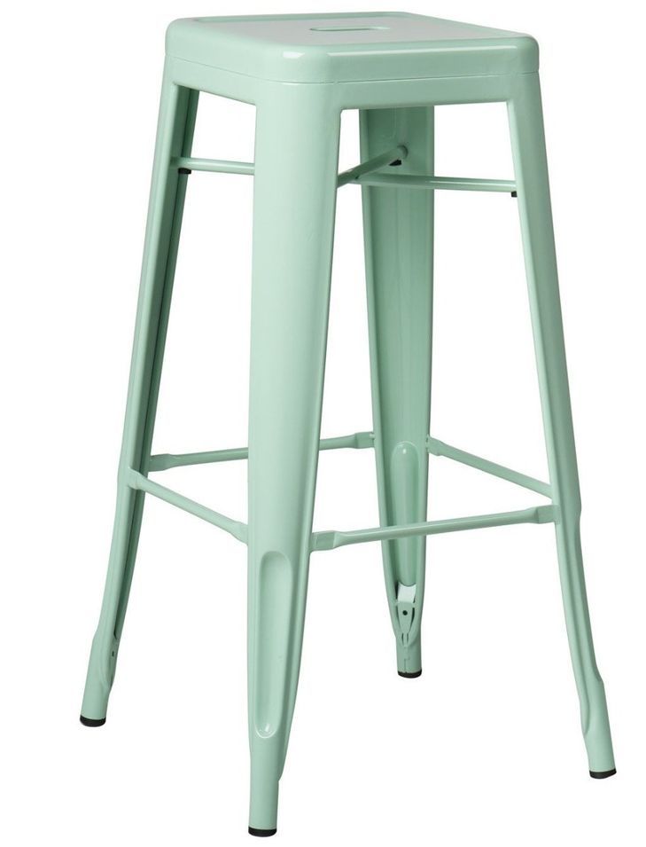 Tabouret industriel KONTOIR en acier brillant - Hauteur d'assise 65 cm - Photo n°1