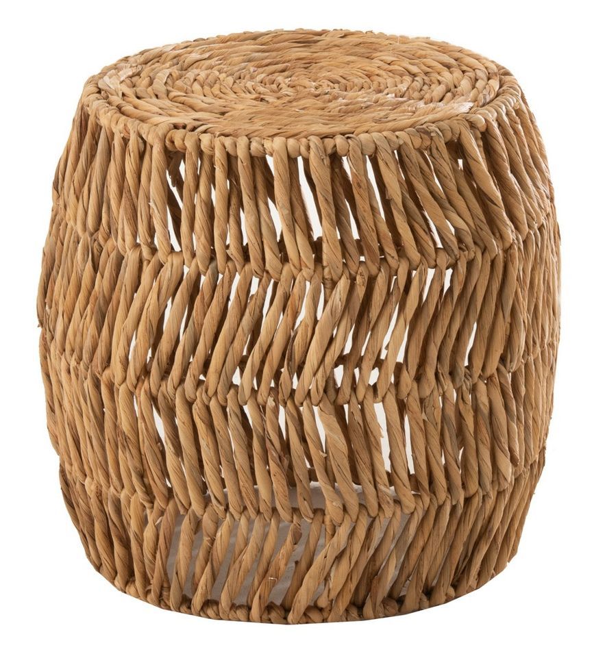 Tabouret rond rotin naturel Jacya - Photo n°1