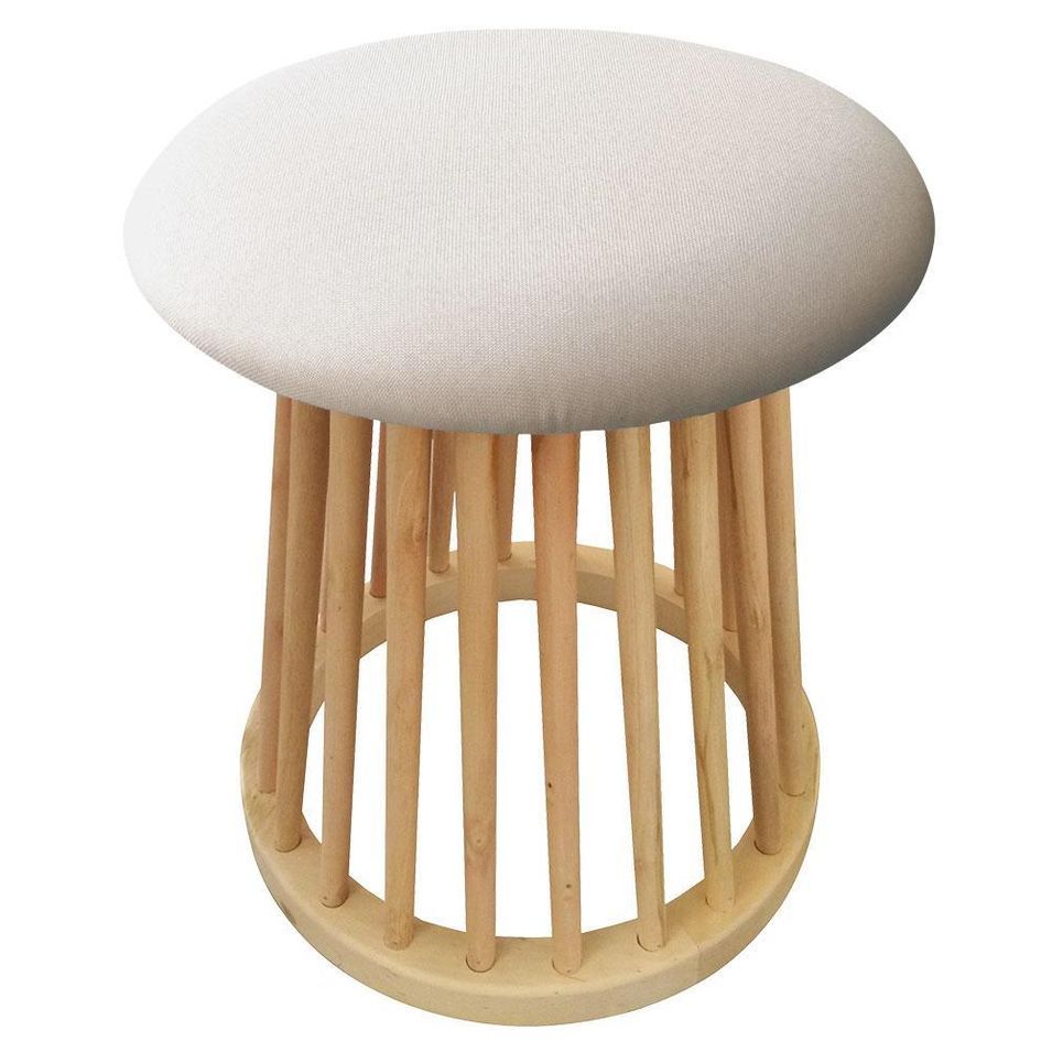 Tabouret style scandinave beige Kudik - Photo n°1