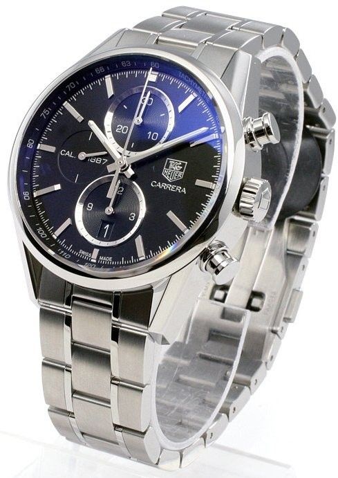 Tag Heuer Carerra Cal 1887 Automatic Chrono 41mm TAG-CAR-2110.BA0724 - Photo n°1