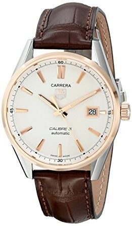 Tag Heuer Carrera Cal 5 S& Rg 39 Mm Silver WAR215D.FC6181 - Photo n°1