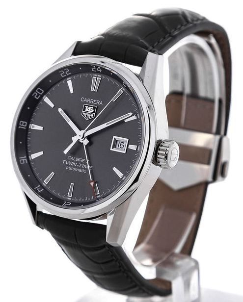Tag Heuer Carrera Cal 7 Twin Time 41 Mm WAR2012.FC6326 - Photo n°1