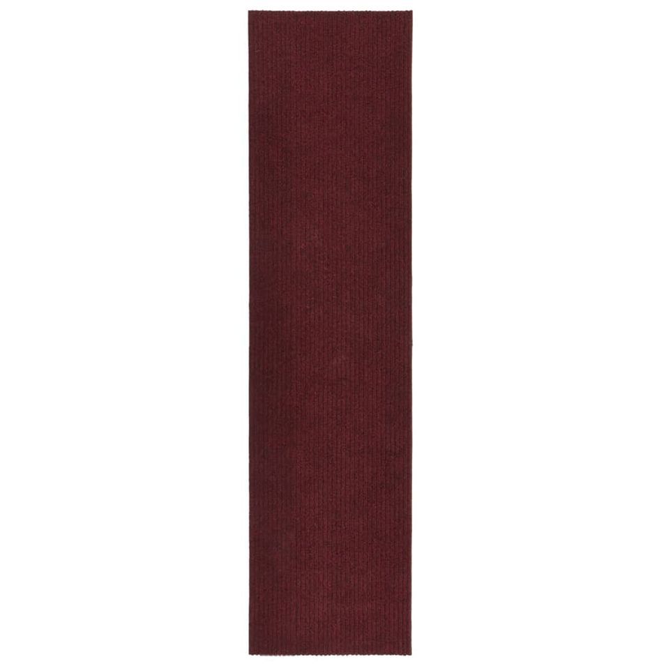 Tapis 100x400 cm Rouge bordeaux - Photo n°1