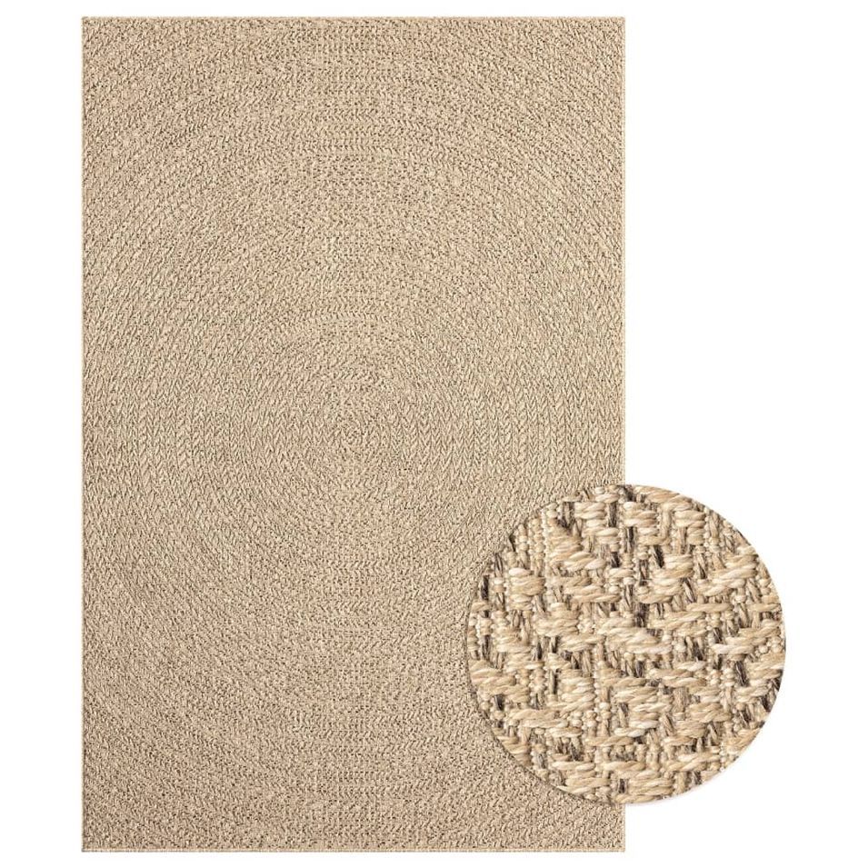 Tapis 160x230 cm aspect jute intérieur et extérieur - Photo n°1