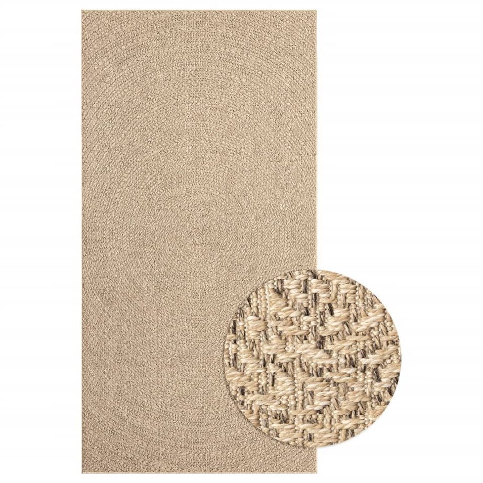 Tapis 80x150 cm aspect jute intérieur et extérieur - Photo n°1