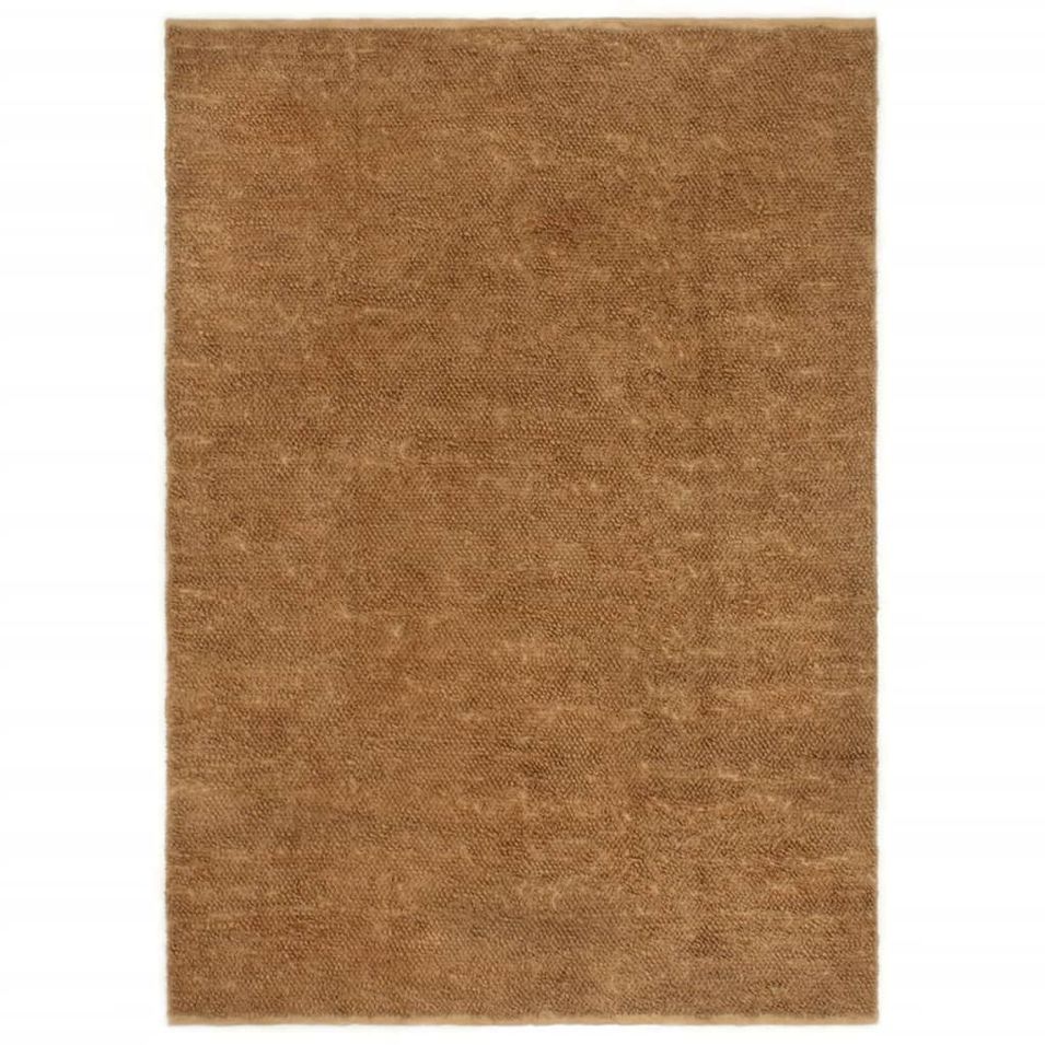 Tapis à poils bouclés fait à la main 120x180 cm Jute et coton - Photo n°1