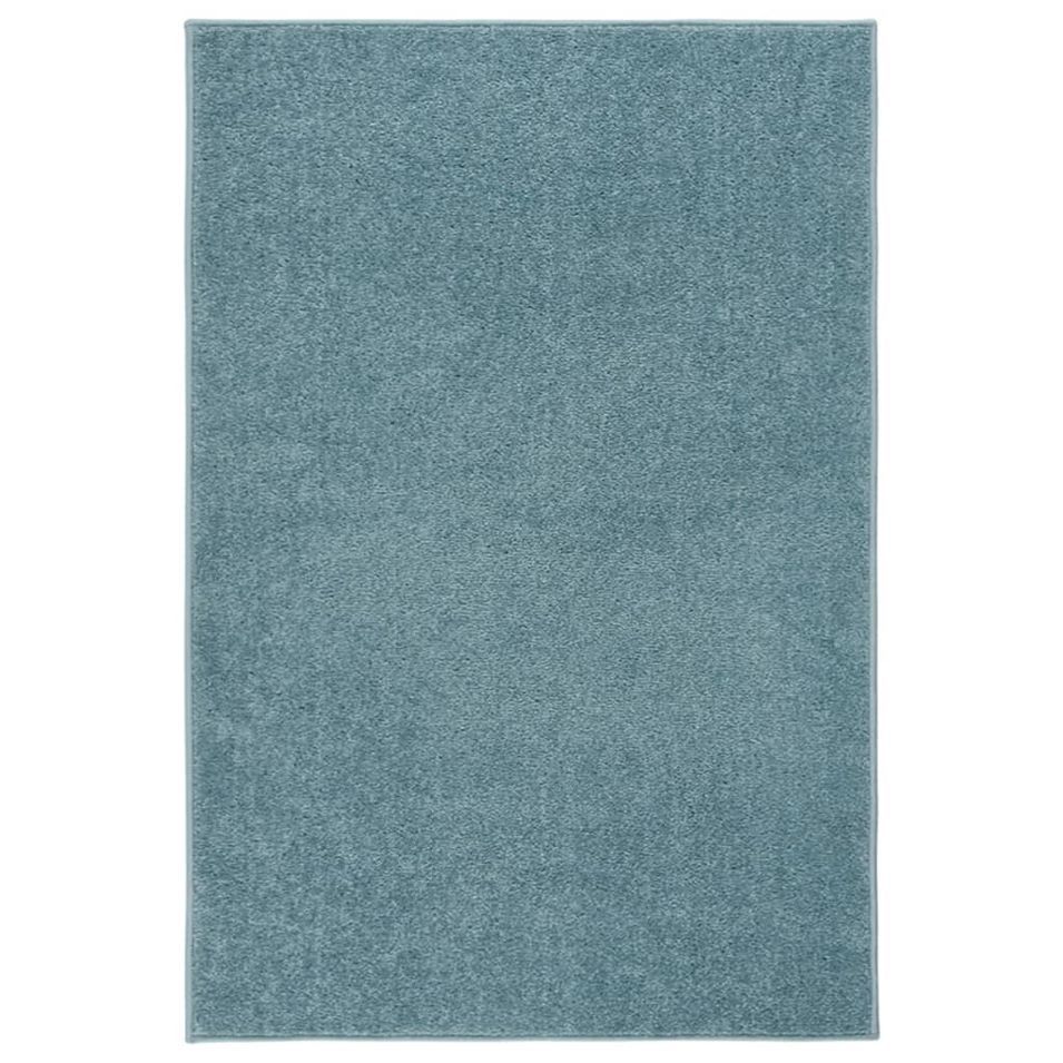 Tapis à poils courts 200x290 cm Bleu - Photo n°1