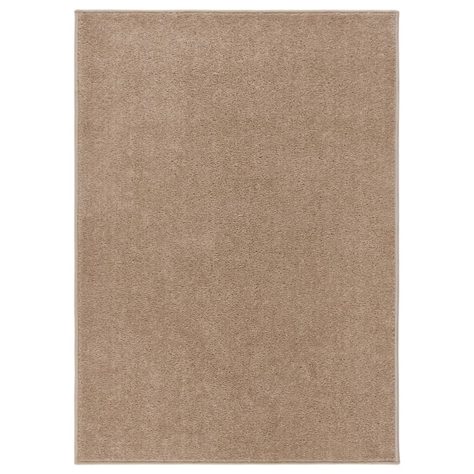 Tapis à poils courts 240x340 cm Marron - Photo n°1