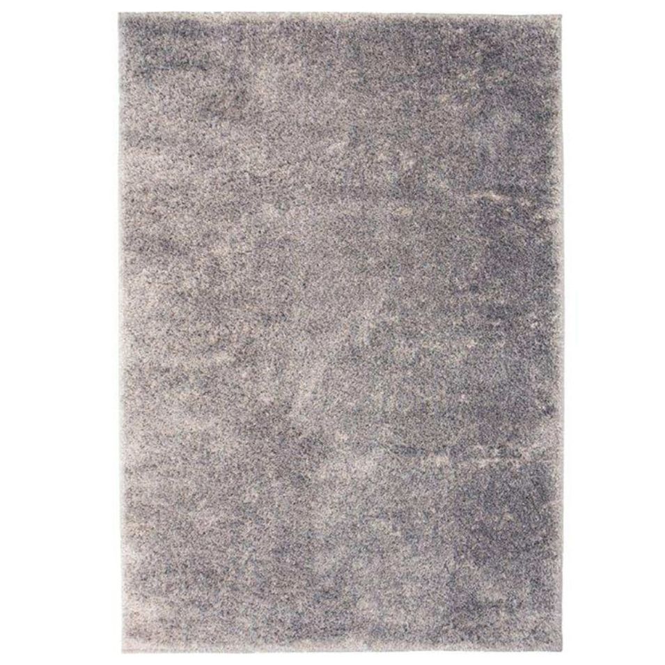 Tapis à poils longs 160 x 230 cm Gris - Photo n°1