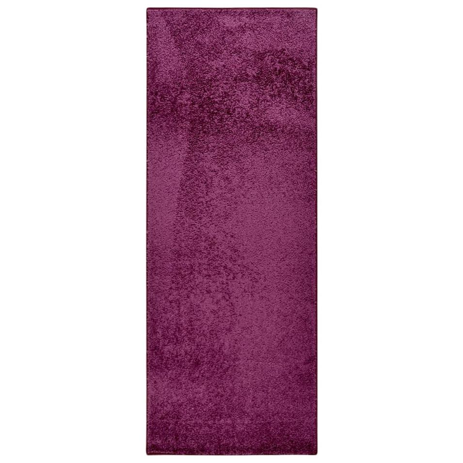 Tapis à poils souples antidérapant 57x150 cm Violet - Photo n°1