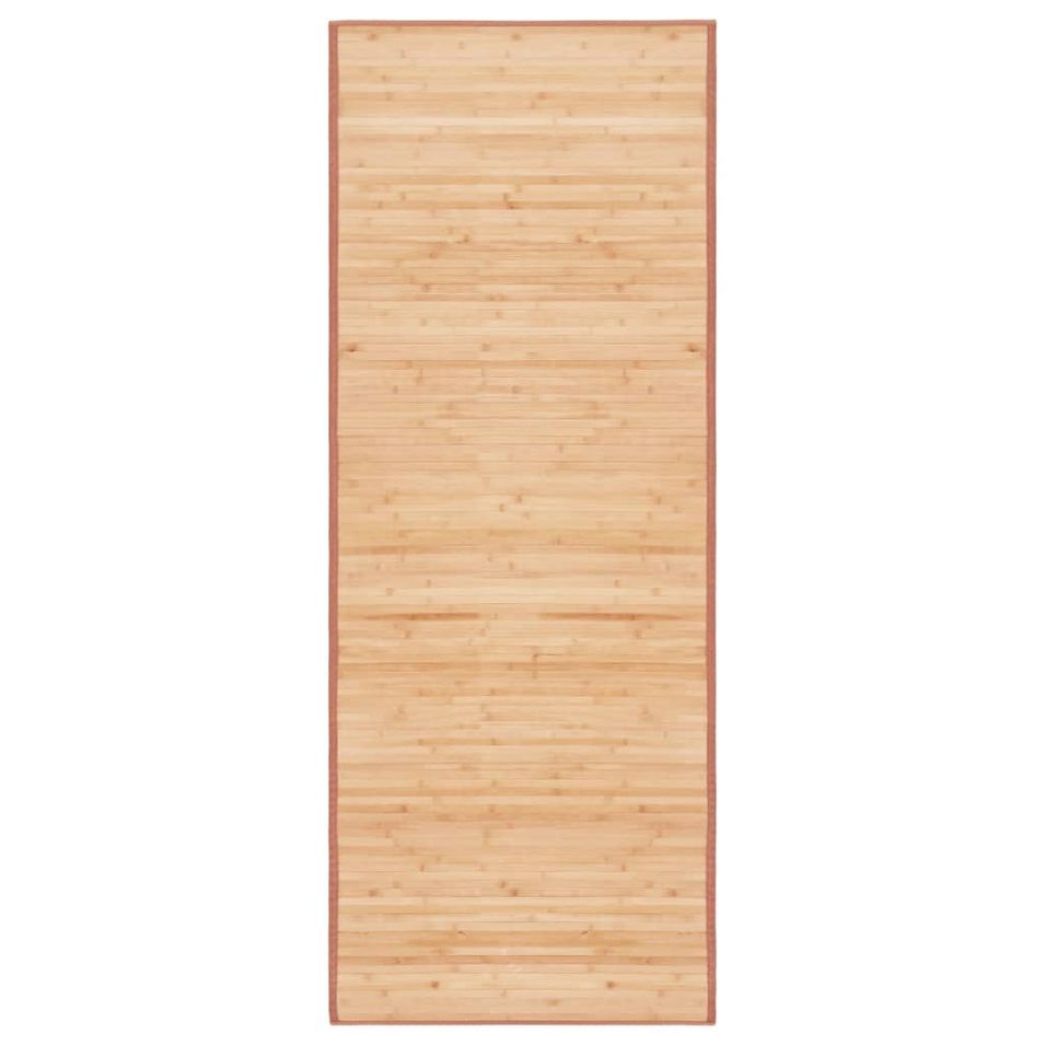 Tapis Bambou 80 x 200 cm Marron - Photo n°1