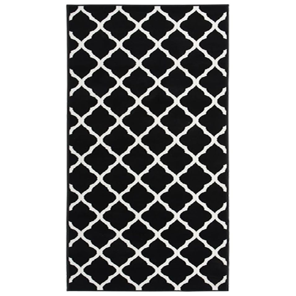 Tapis BCF Noir et blanc 100x200 cm - Photo n°1