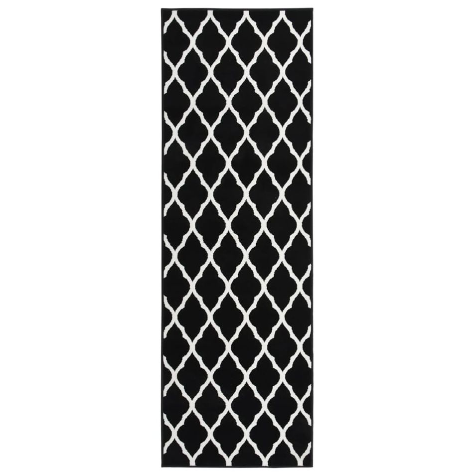 Tapis BCF Noir et blanc 60x150 cm - Photo n°1