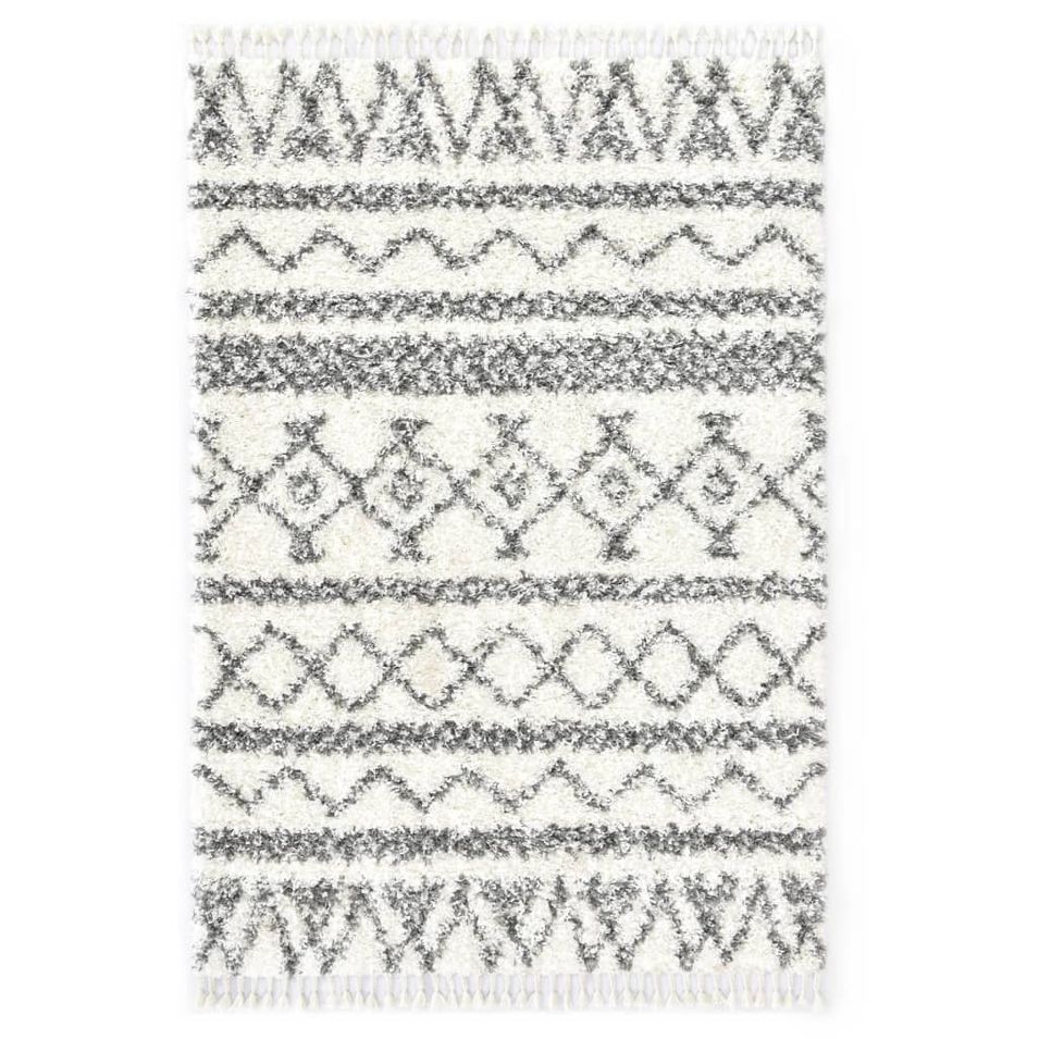 Tapis berbère PP Beige et gris 120x170 cm 3 - Photo n°1