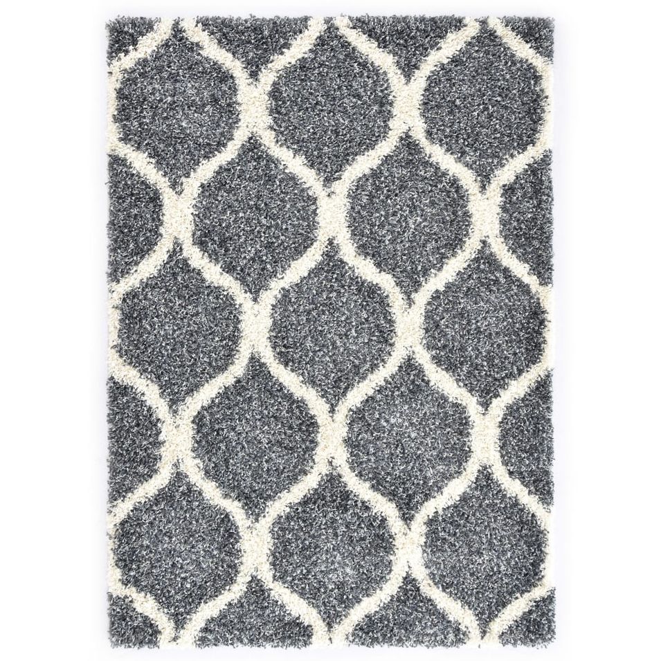 Tapis berbère PP Bleu et beige 80x150 cm - Photo n°1