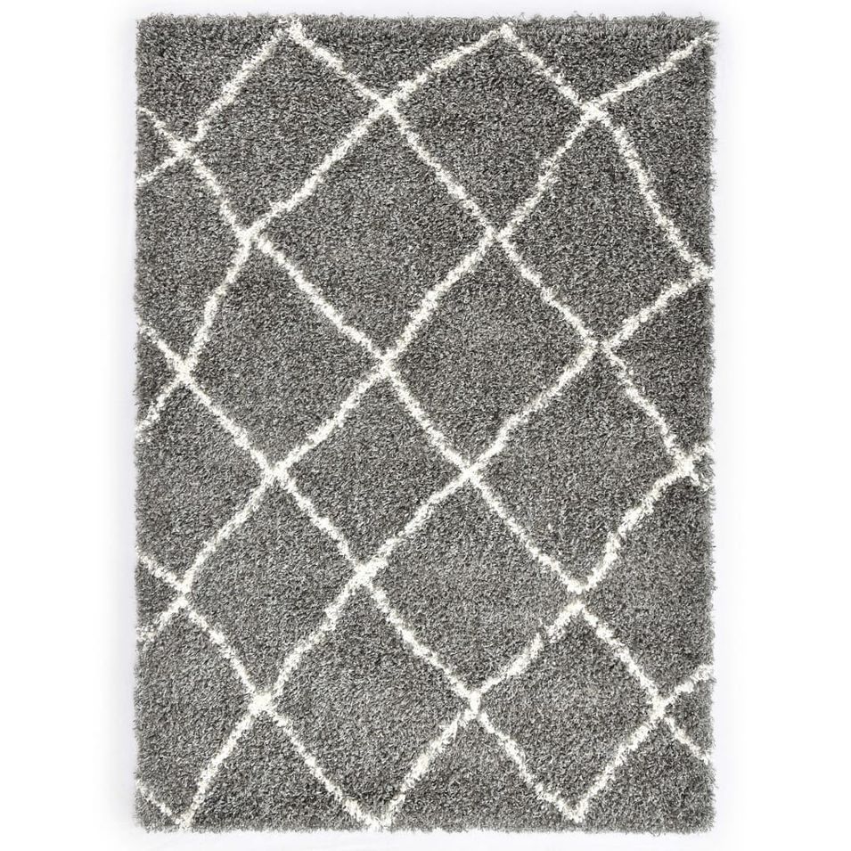 Tapis berbère PP Gris et beige 160x230 cm 2 - Photo n°1