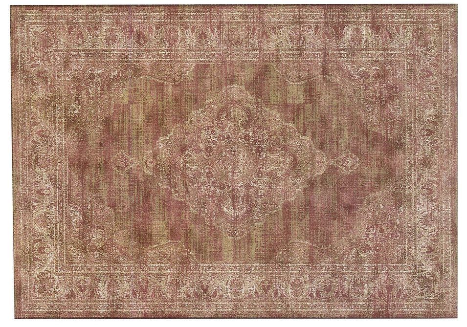 Tapis classique en viscose marron et beige Atika - Photo n°1