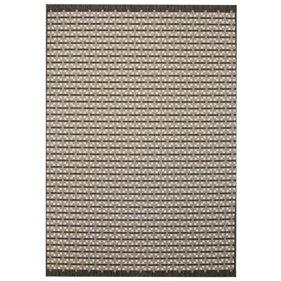 Tapis d'extérieur/d'intérieur Aspect de sisal 140 x 200 cm Carré - Photo n°1