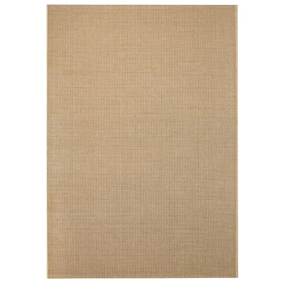Tapis d'extérieur/d'intérieur Aspect de sisal 80 x 150 cm Beige - Photo n°1