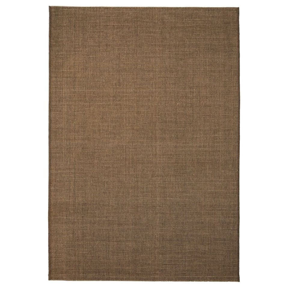 Tapis d'extérieur/d'intérieur Aspect de sisal 80 x 150cm Marron - Photo n°1