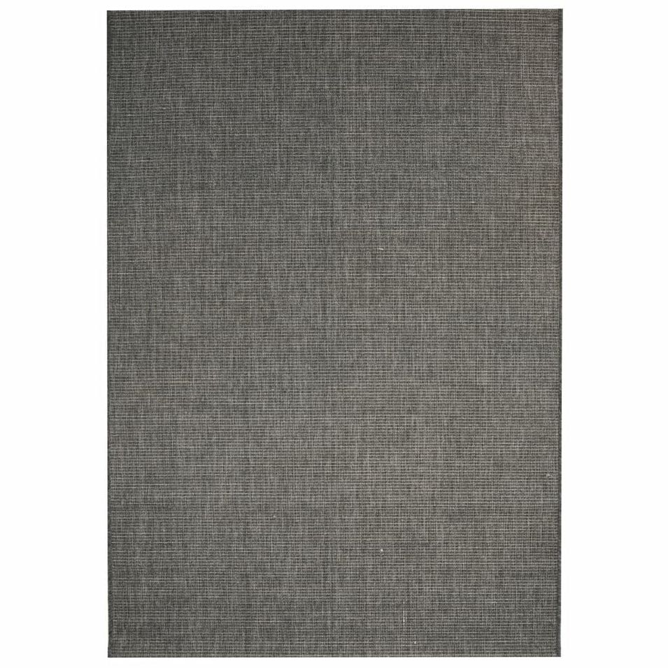 Tapis d'extérieur/d'intérieur Aspect sisal 180x280cm Gris foncé - Photo n°1