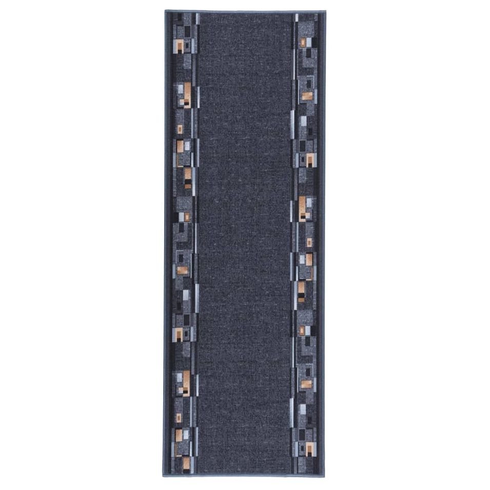 Tapis de couloir antidérapant Anthracite 67x200 cm - Photo n°1