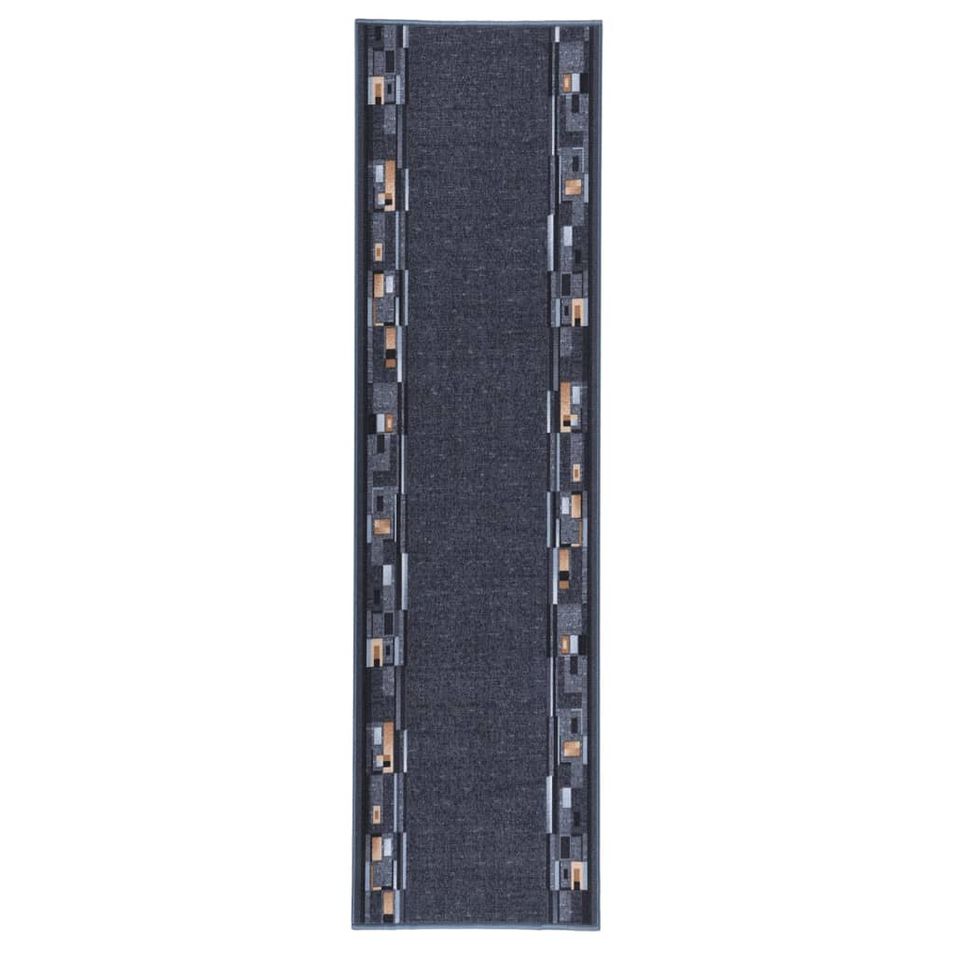 Tapis de couloir antidérapant Anthracite 80x300 cm - Photo n°1
