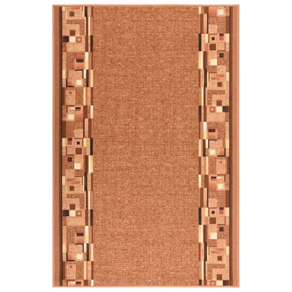 Tapis de couloir antidérapant Marron 100x150 cm - Photo n°1