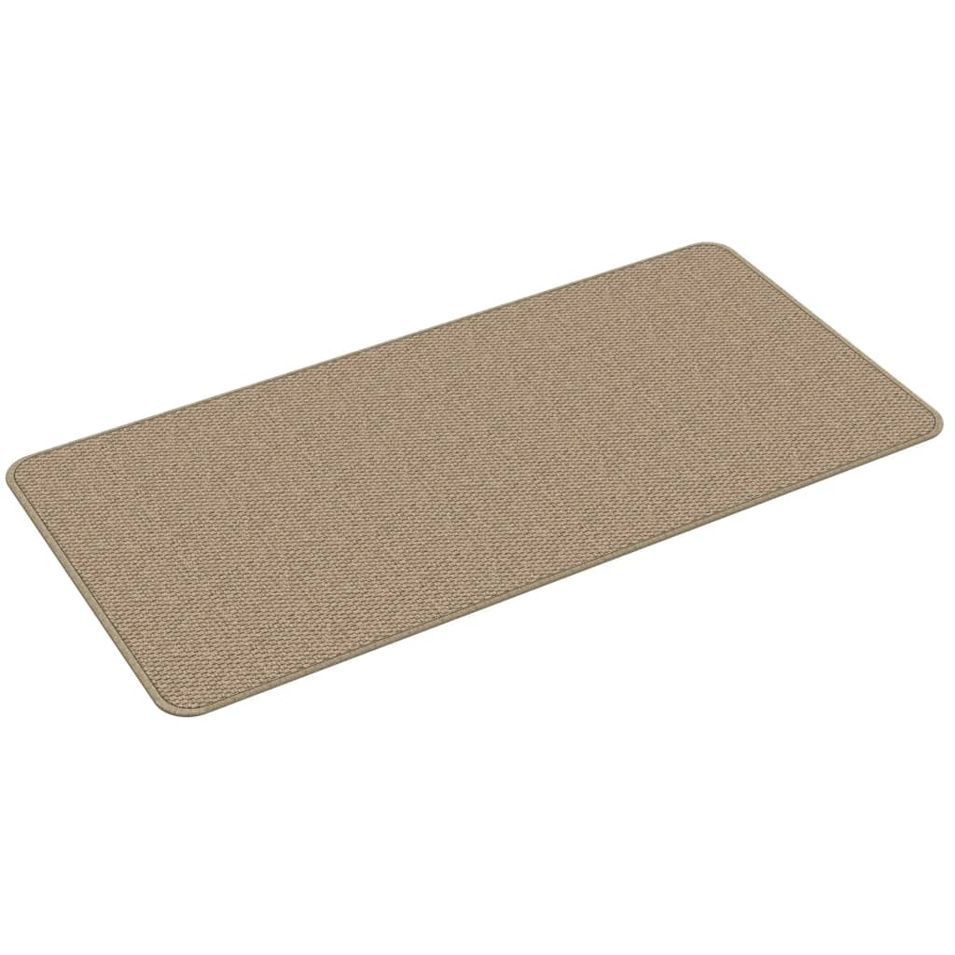 Tapis de couloir aspect sisal sable 50x100 cm - Photo n°1