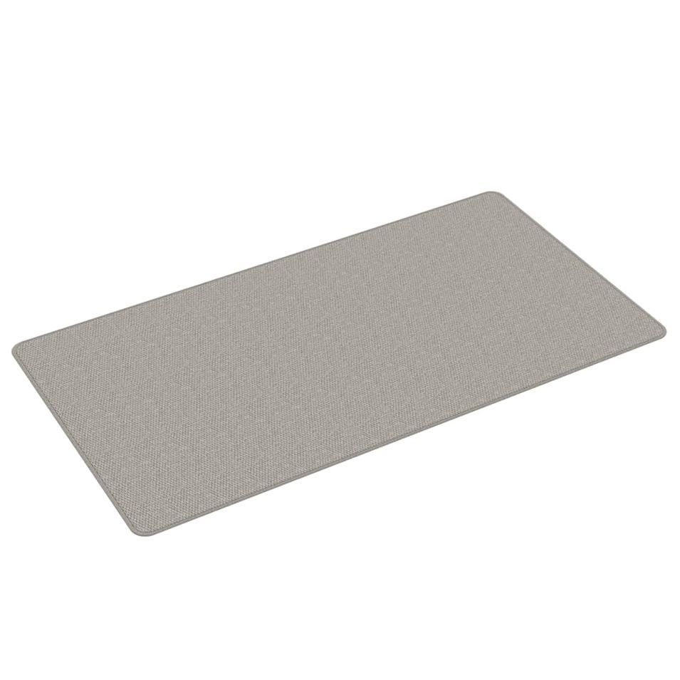 Tapis de couloir aspect sisal taupe 80x150 cm - Photo n°1