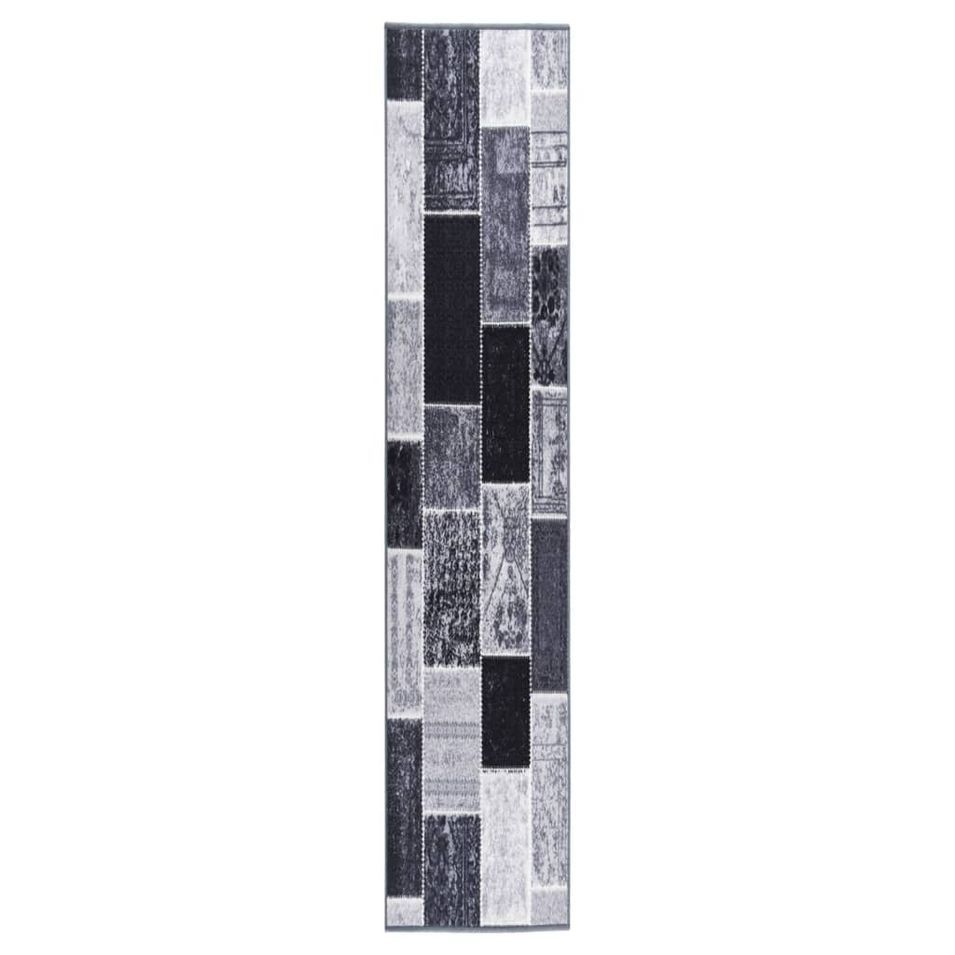 Tapis de couloir Gris 80x400 cm - Photo n°1