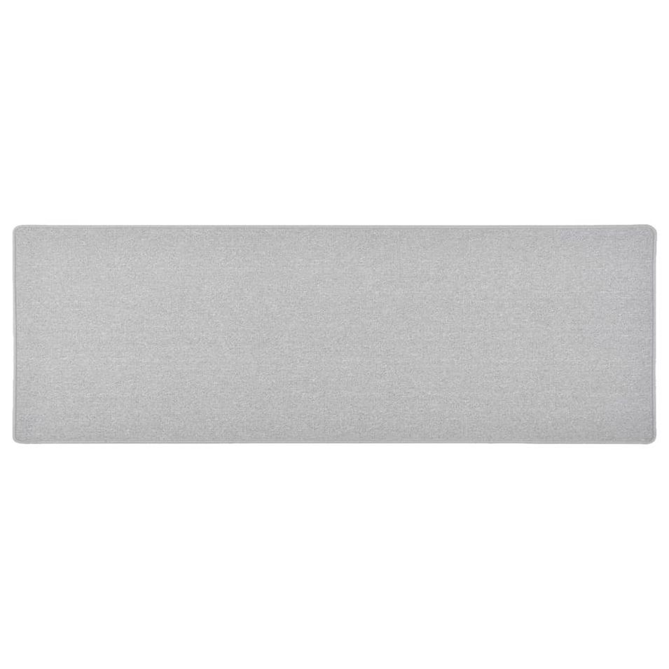 Tapis de couloir Gris clair 50x150 cm - Photo n°1