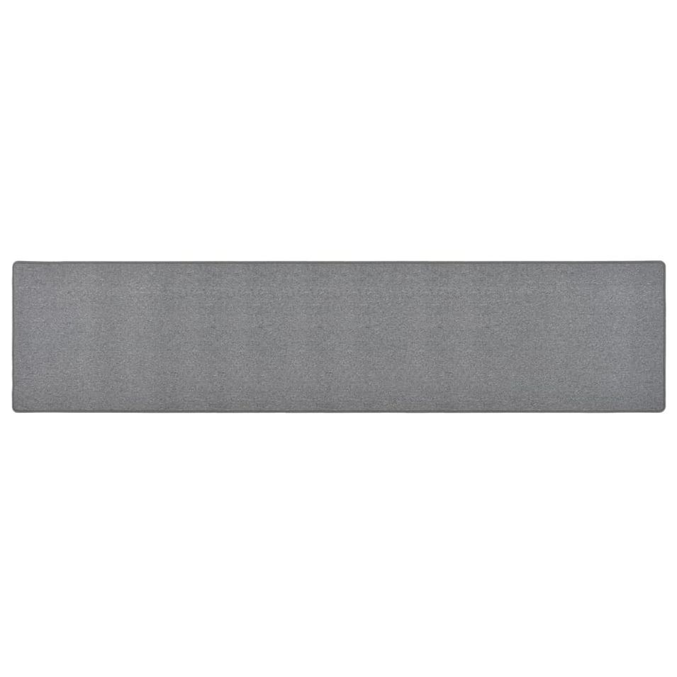 Tapis de couloir Gris foncé 50x250 cm - Photo n°1