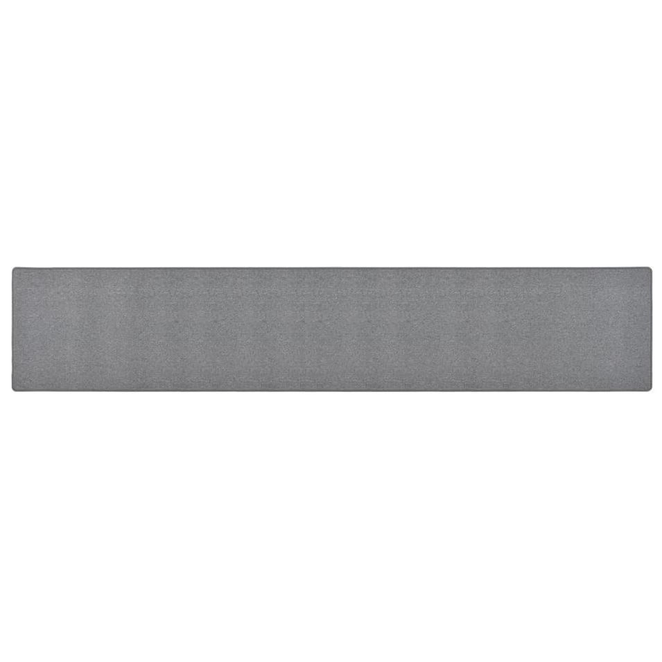 Tapis de couloir Gris foncé 50x300 cm - Photo n°1