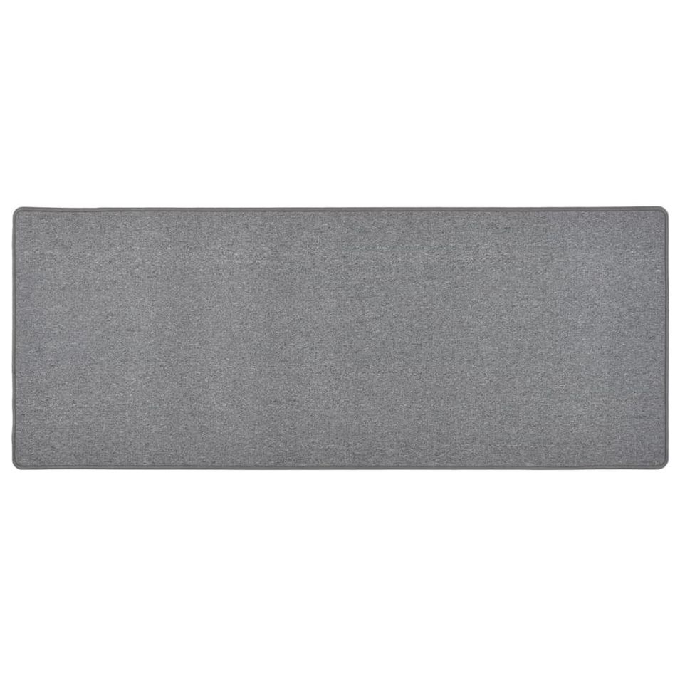 Tapis de couloir Gris foncé 80x200 cm - Photo n°1